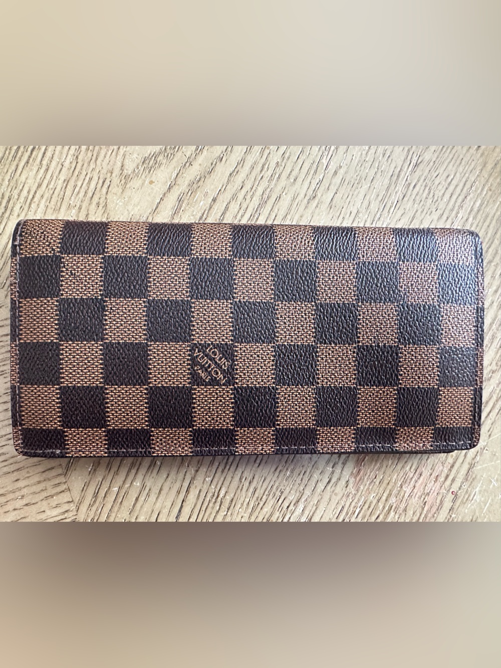 Louis Vuitton Brown Damier Ebene Long Wallet